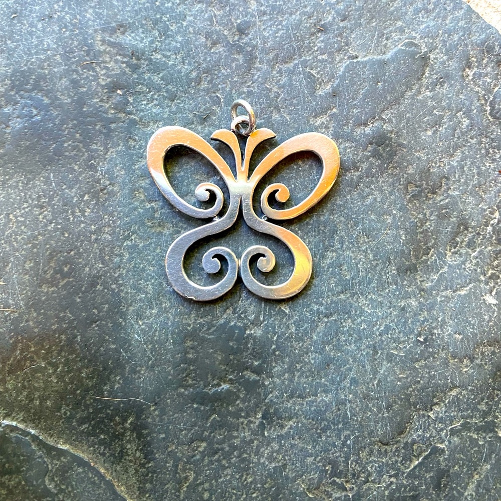 James Avery Spring Butterfly Pendant Retired